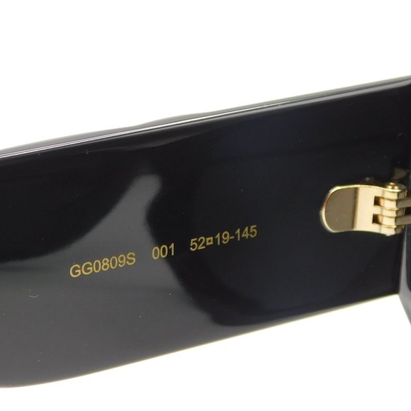 NEW GUCCI GG0809S 001 BLACK GREY CAT EYE WOMEN'S AUTHENTIC SUNGLASSES 52… - Picture 10 of 12